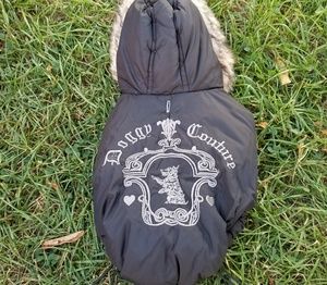 Juicy couture dog coat reversible 4 to 6 lbs